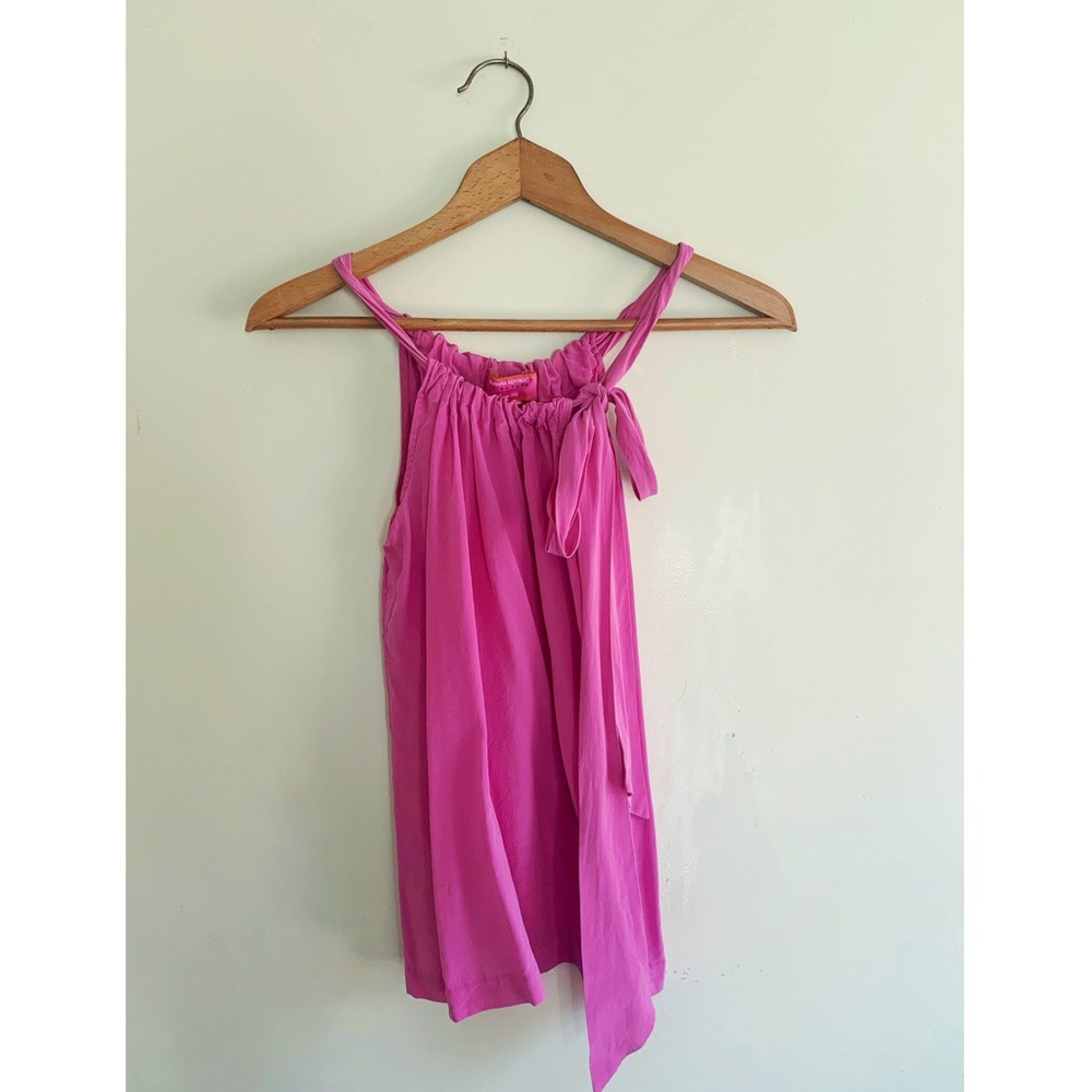 Silk Trina Turk for Banana Republic Bow Top